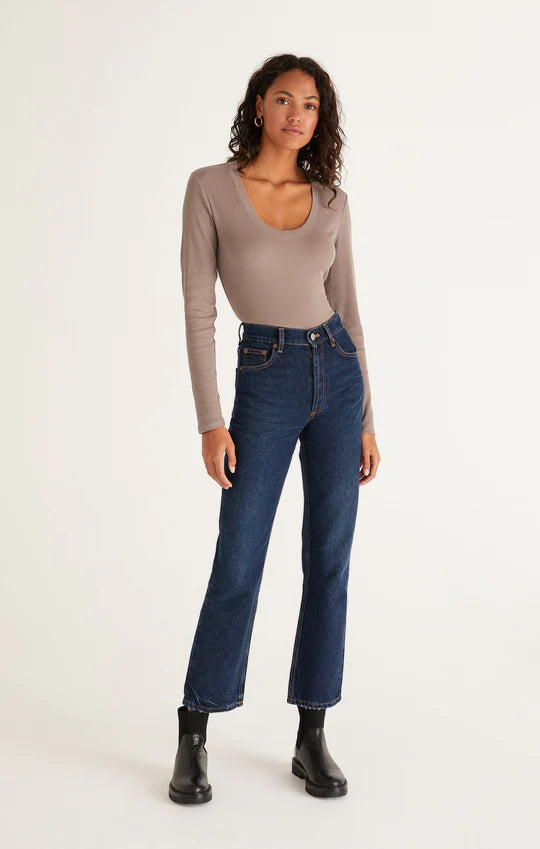 Z Supply Sirena L/S Ribbed Top