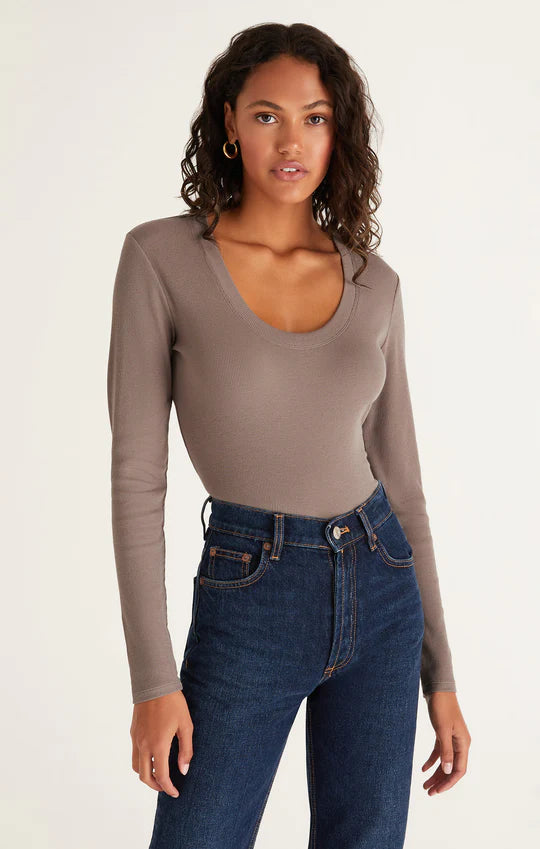 Z Supply Sirena L/S Ribbed Top
