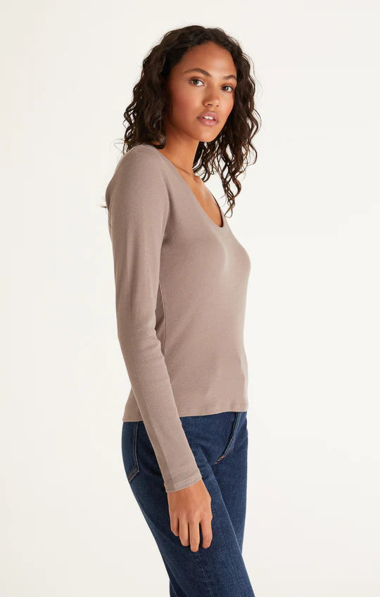 Z Supply Sirena L/S Ribbed Top