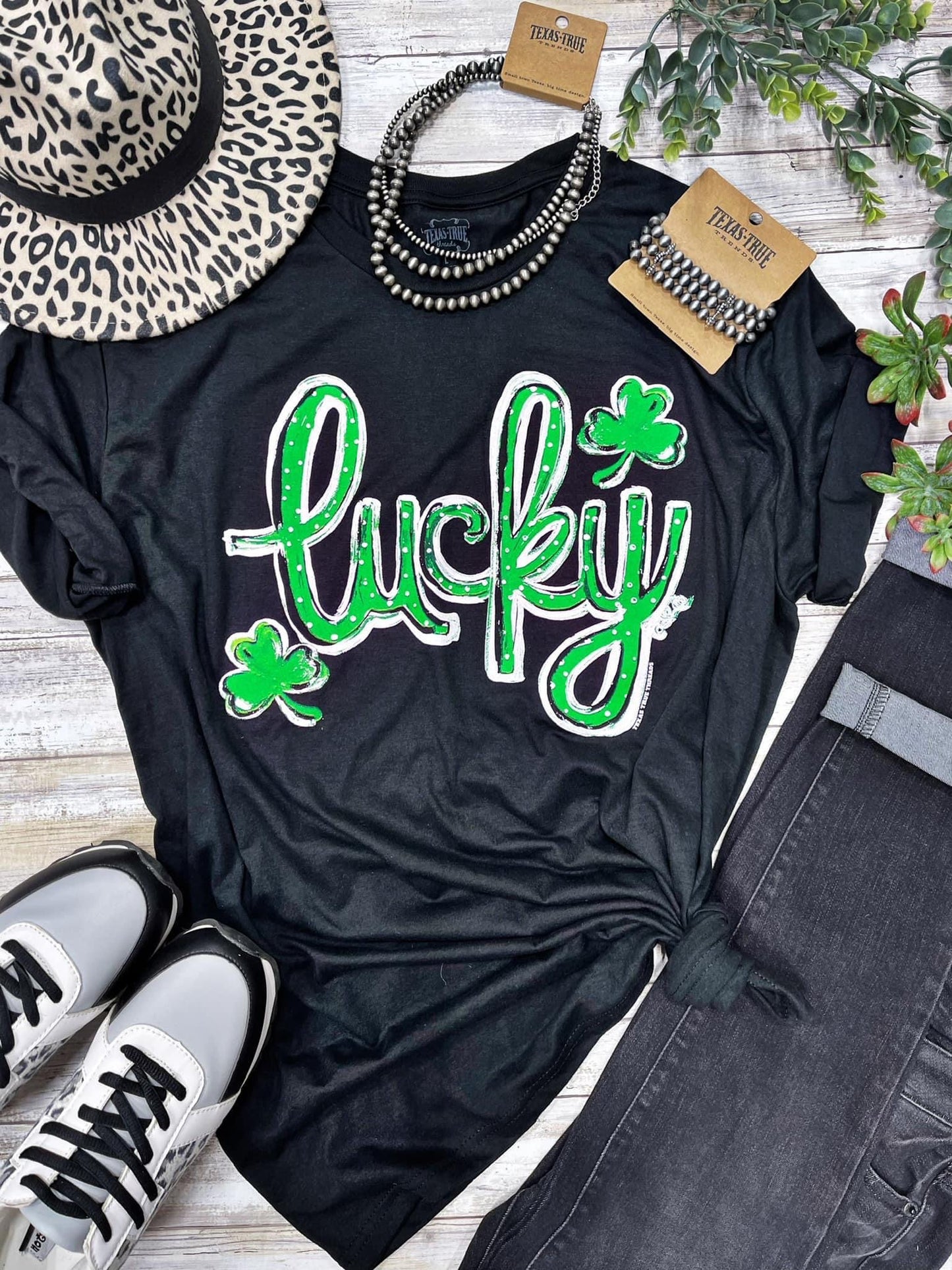 Callie Ann Lucky Graphic Tee by Texas True Threads