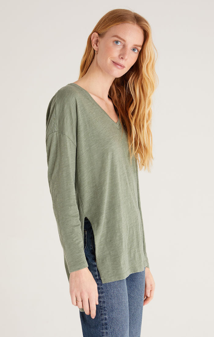 Z Supply Super Chill L/S Top Forest