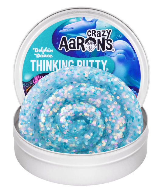 Crazy Aaron's Dolphin Dance - 3.5" Thinking Putty Tin