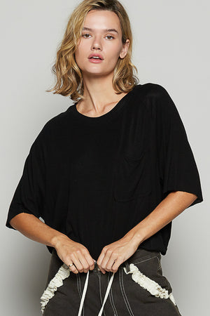 Vintage Stone Wash Pocket Top