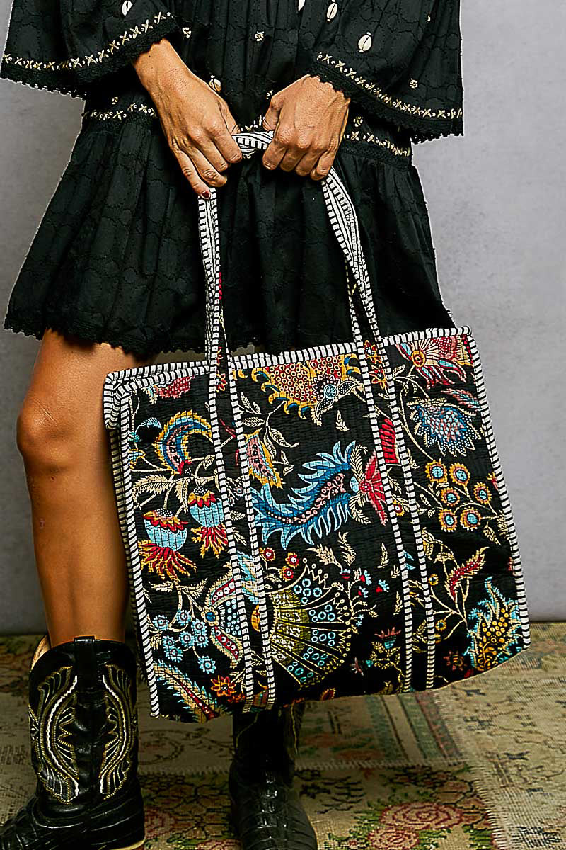 Bohemian Inspired Print Tote Bags