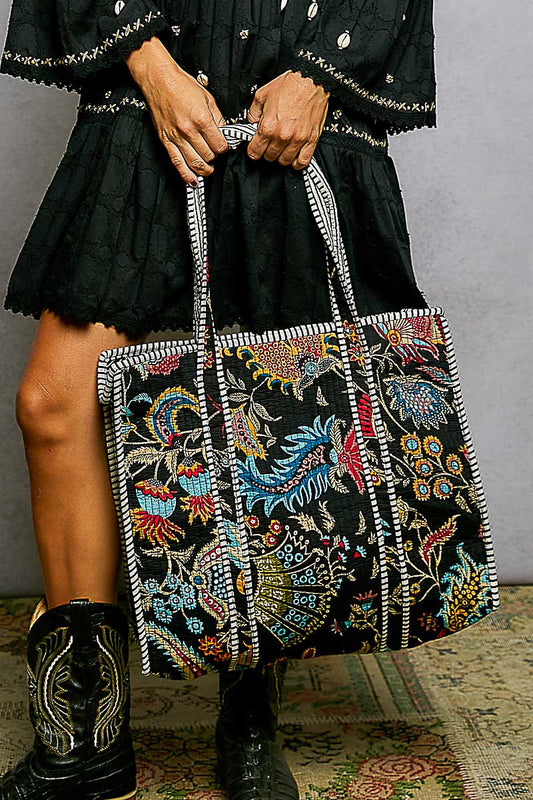 Bohemian Inspired Print Tote Bags