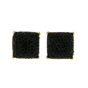 Square Rhinestone Stud Earrings