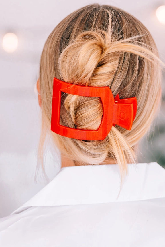 TELETIES Square Flat Hair Clip-Large
