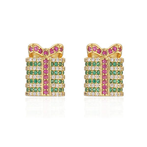 Crystal Christmas Stud Earrings