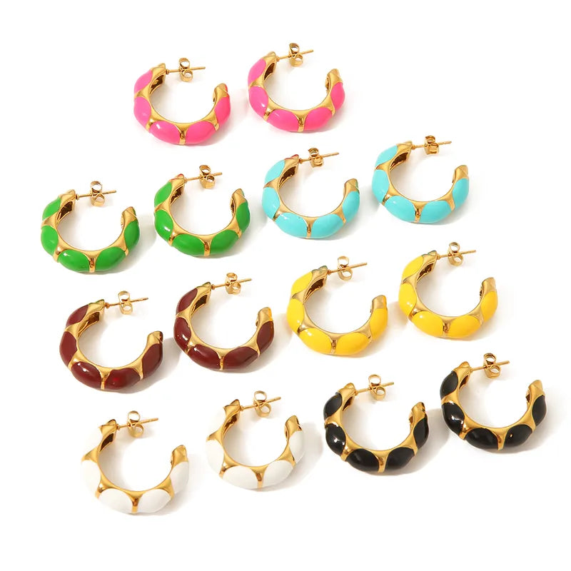 Dabble Color Hoop Earrings