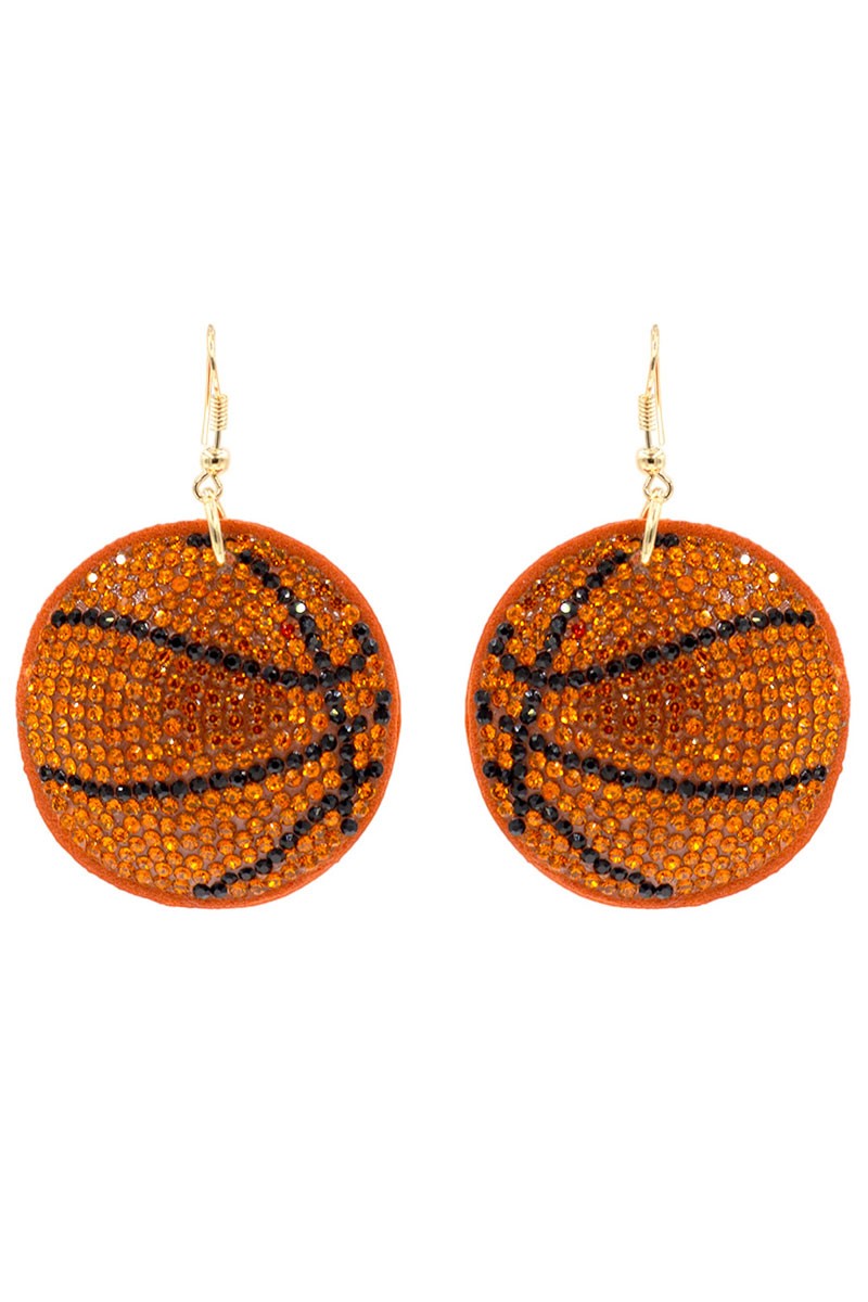 Crystal Puff Sport Earrings