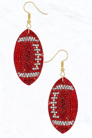 Crystal Puff Sport Earrings