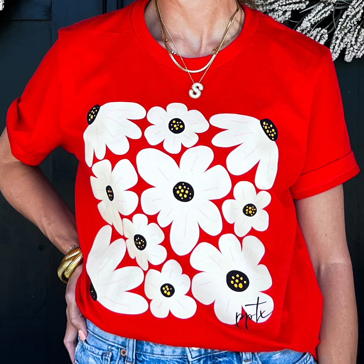 Boho Poppy Graphic Tee