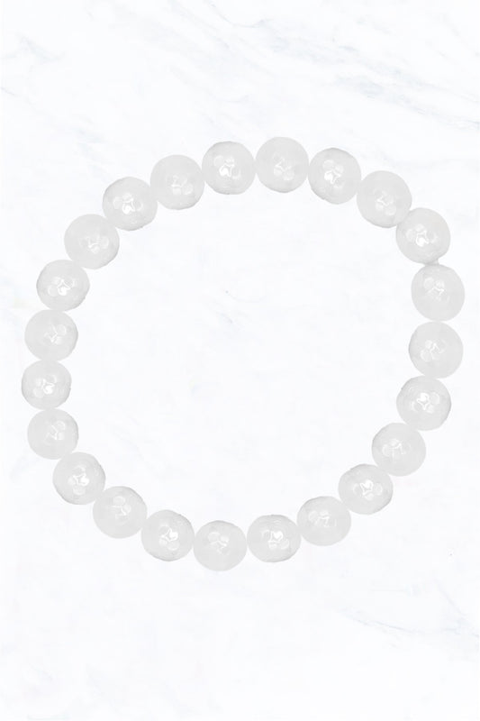 Semi Genuine Stone Singles Stretch Bracelet