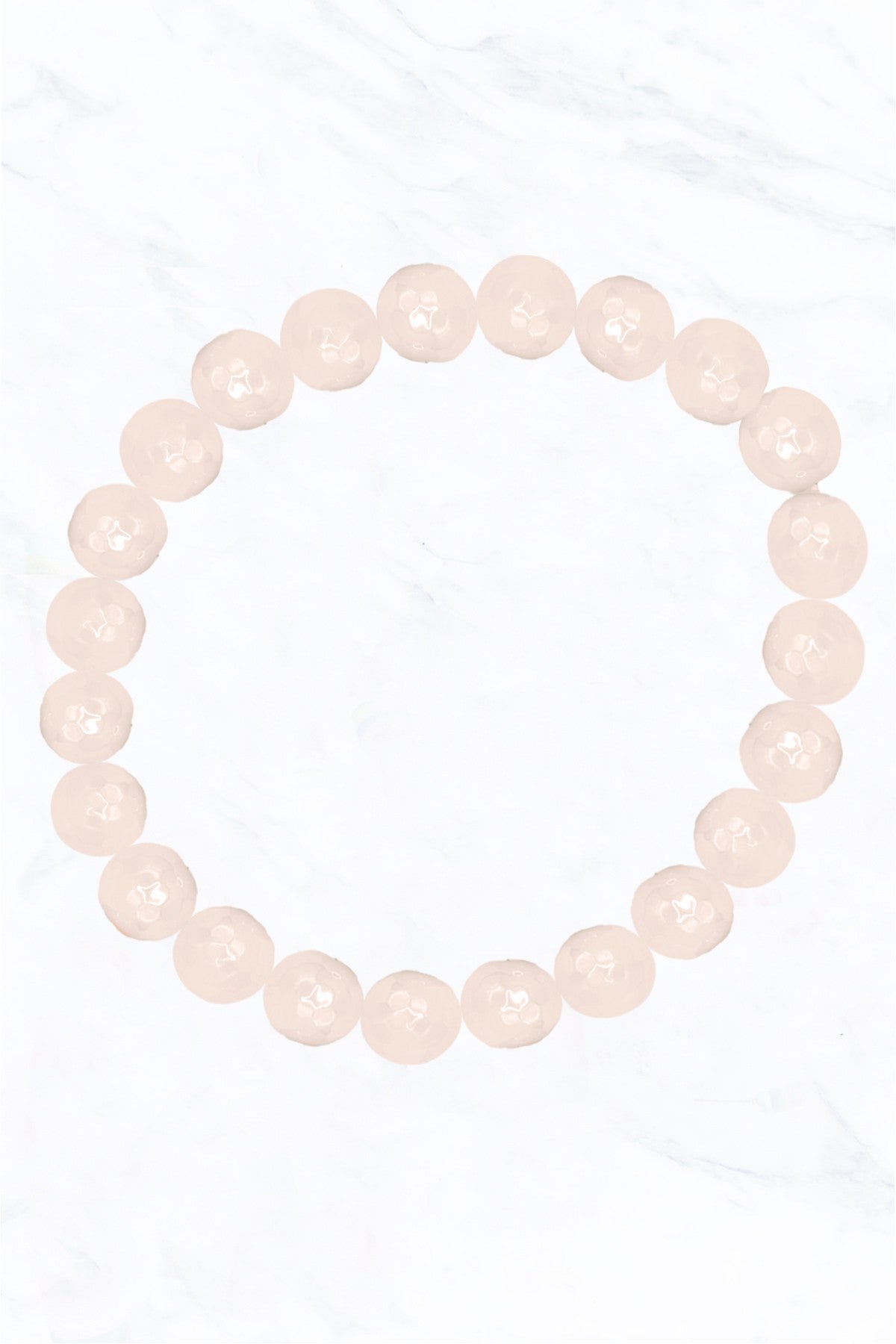 Semi Genuine Stone Singles Stretch Bracelet