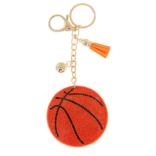 Puff Rhinestone Keychain
