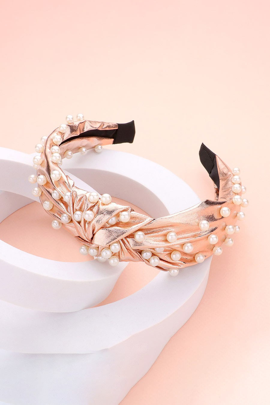 Shiny Pearl Knot Headband