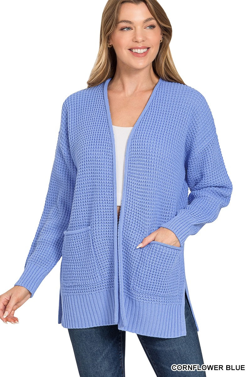 Zenana Textured Cardigan