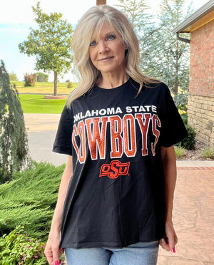 BB Cowboys Sequin Graphic Top