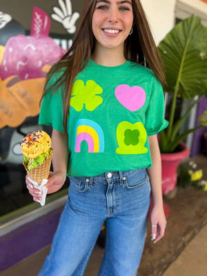 Lucky Charm Green Graphic Tee