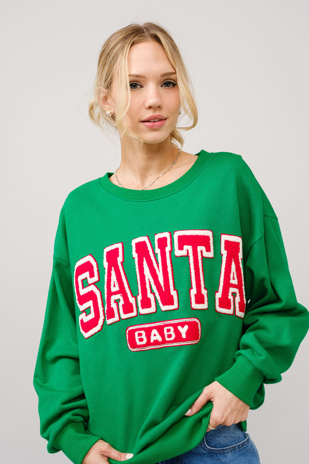 Holiday Santa Baby Christmas Sweatshirt