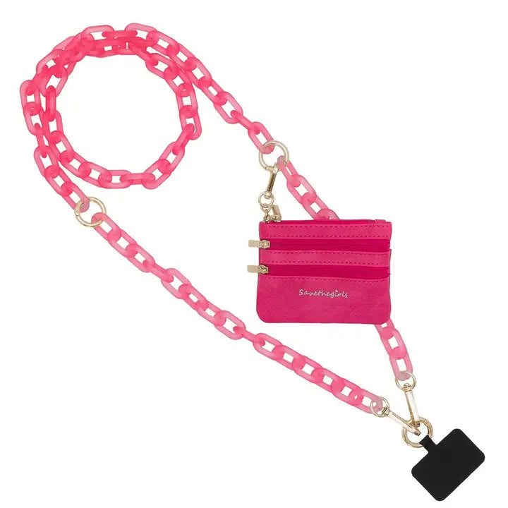 Clip & Go Cross Body Ice Chain Phone Accessory by Save The Girls