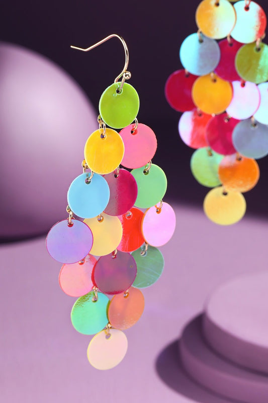 Layered Sequin Earrings