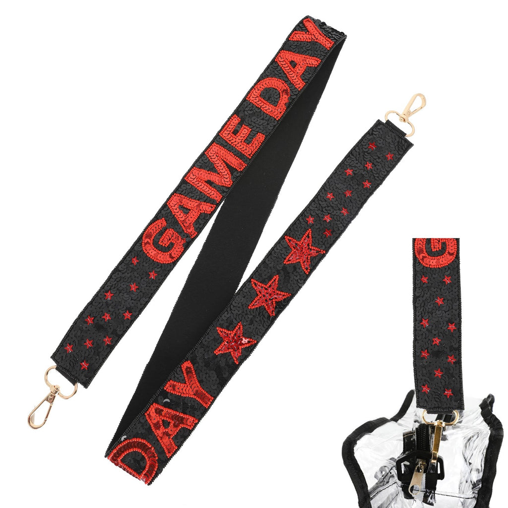 Sequin Game Day Bag Strap