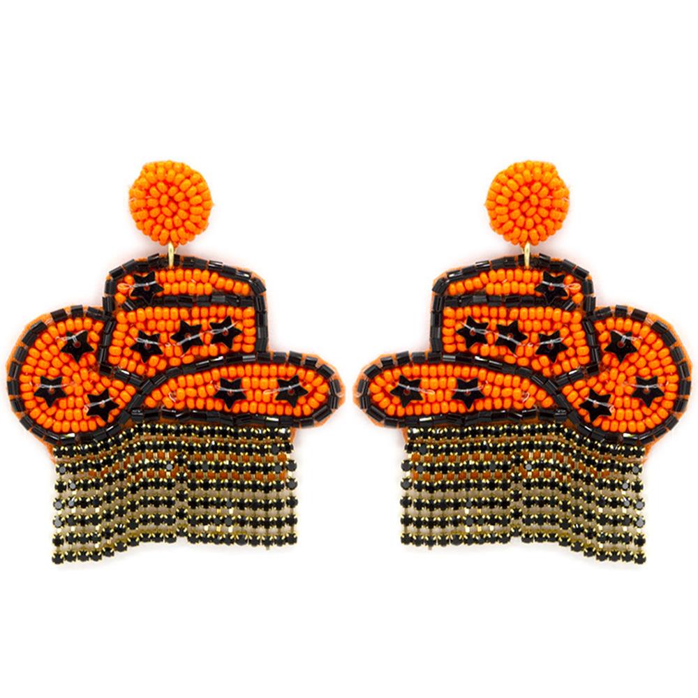 Cowgirl Fringe Game Day Earrings