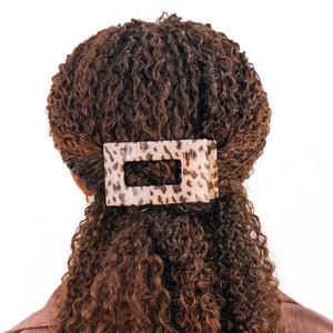 TELETIES Flat Rectangle Hair Clip-Medium