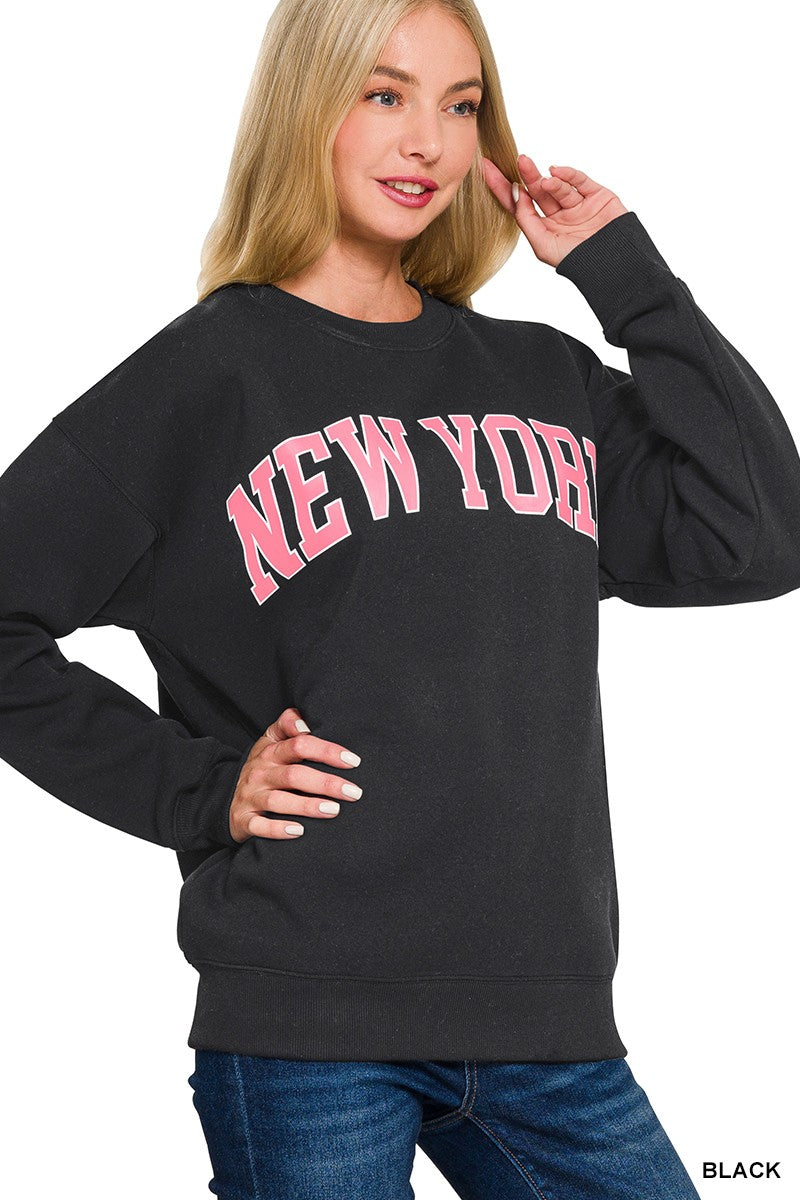 Zenana New York Graphic Sweatshirt