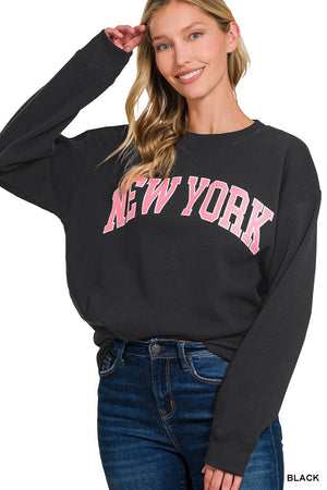 Zenana New York Graphic Sweatshirt