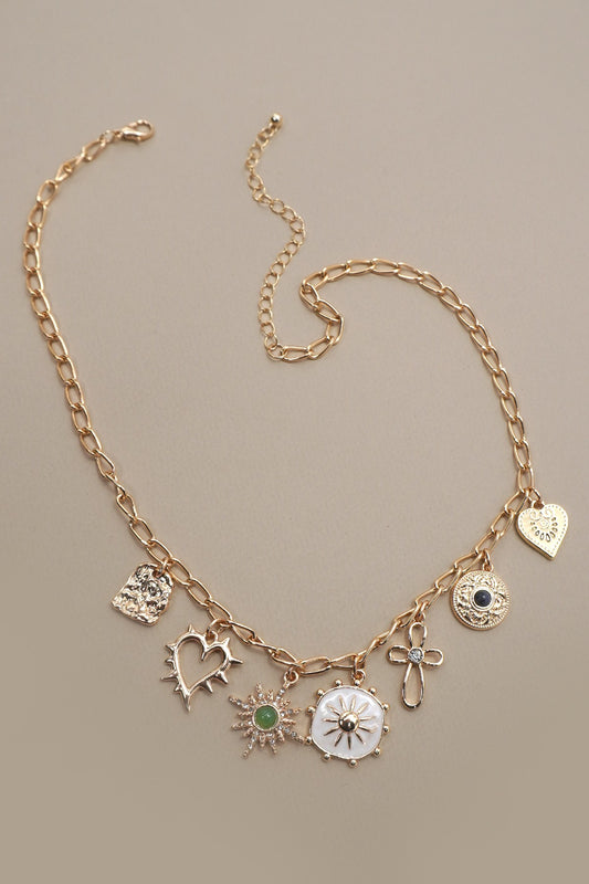 Sunburst Charm Necklace