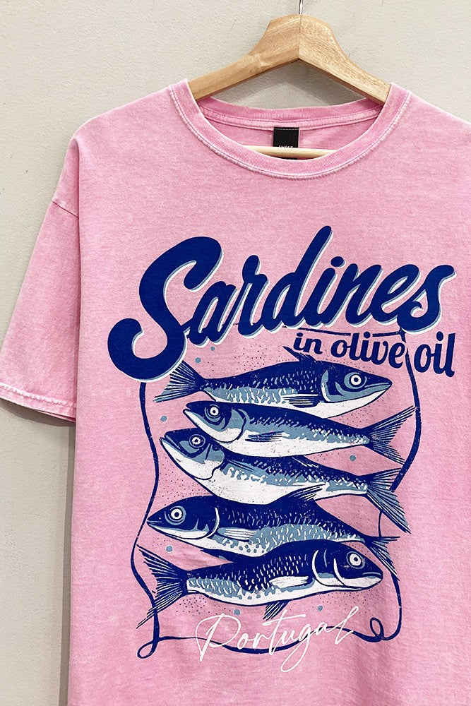 Sardines Pink Mineral Graphic Tee
