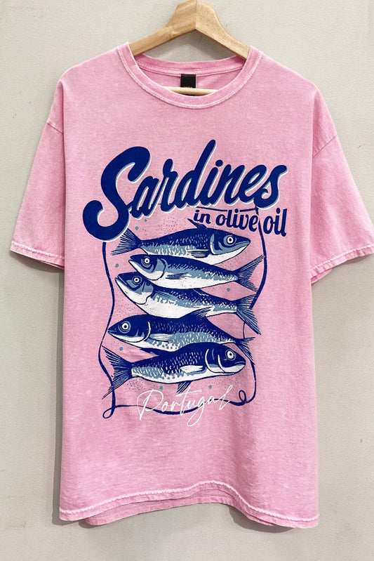 Sardines Pink Mineral Graphic Tee