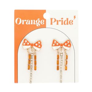 Game Day Pride Crystal Drop Earrings