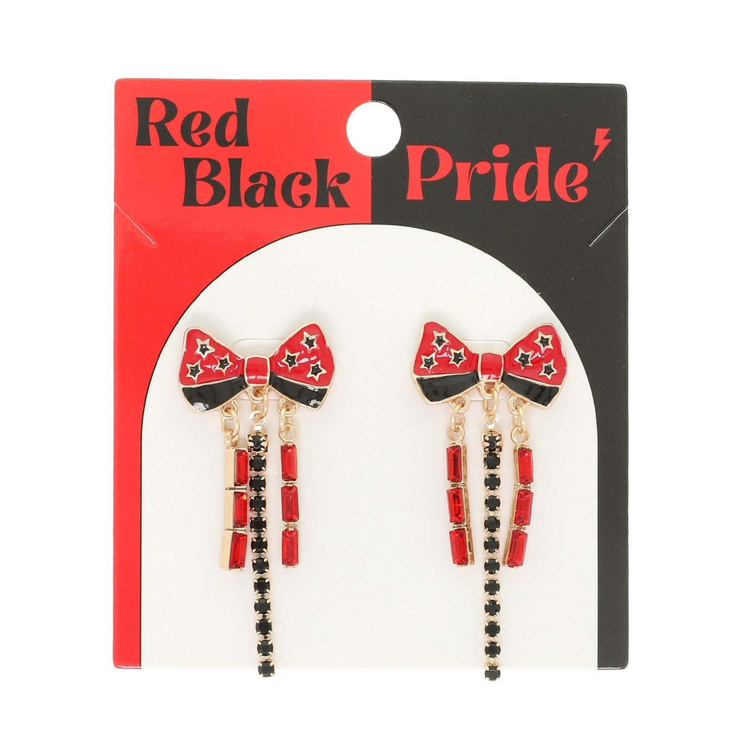 Game Day Pride Crystal Drop Earrings