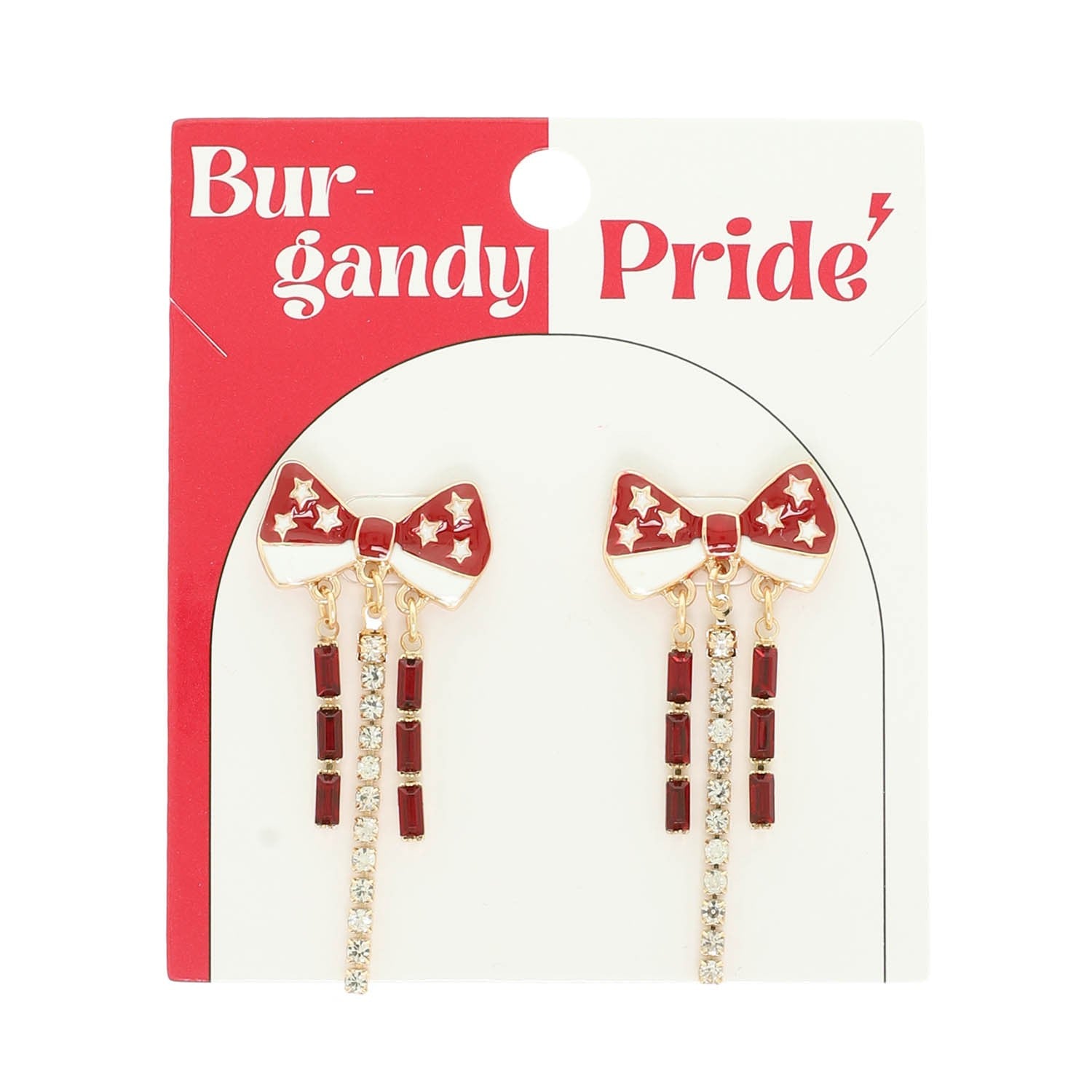 Game Day Pride Crystal Drop Earrings