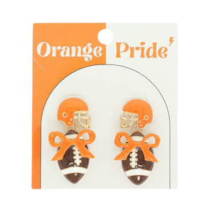 Gameday Pride Football Helmet Earrings