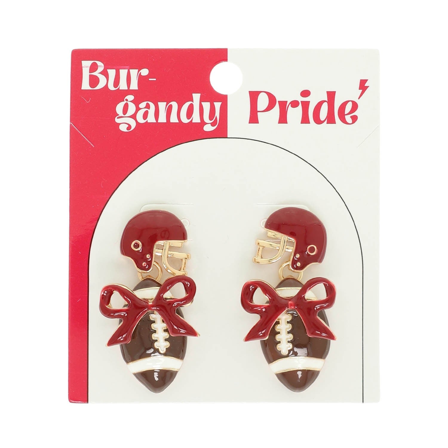 Gameday Pride Football Helmet Earrings