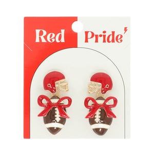 Gameday Pride Football Helmet Earrings