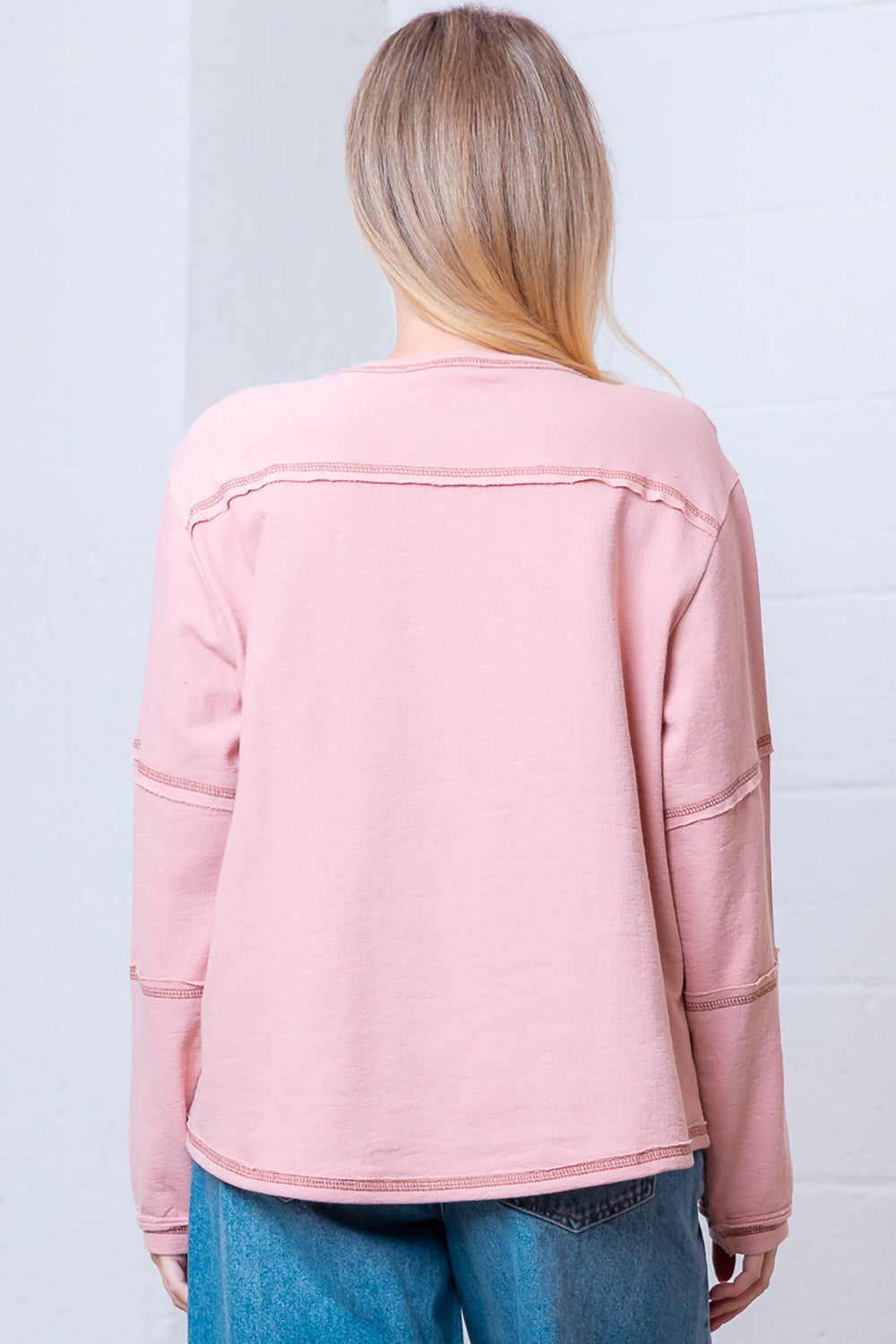 Western Glam Embroidered Long Sleeve Top