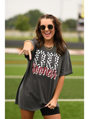 OU Sooners Checked Graphic Tee