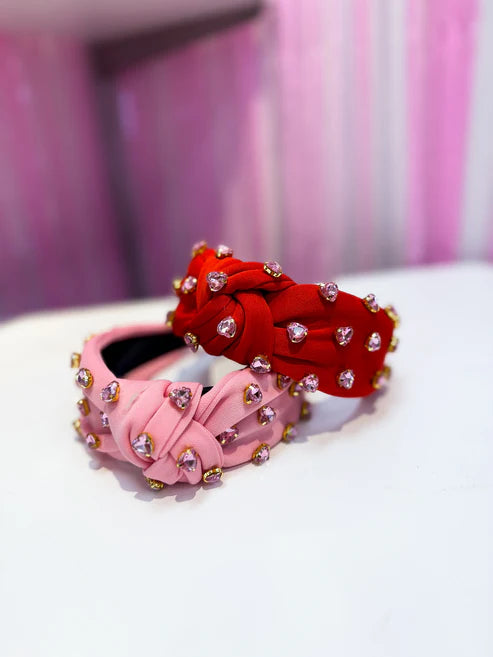 Crystal Heart Headbands