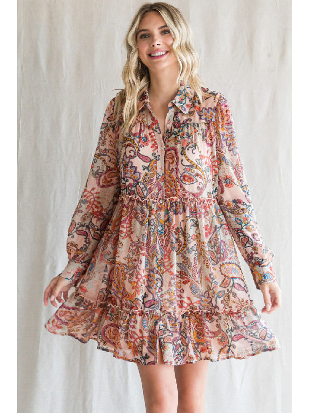 Jodifl Paisley Pattern Dress