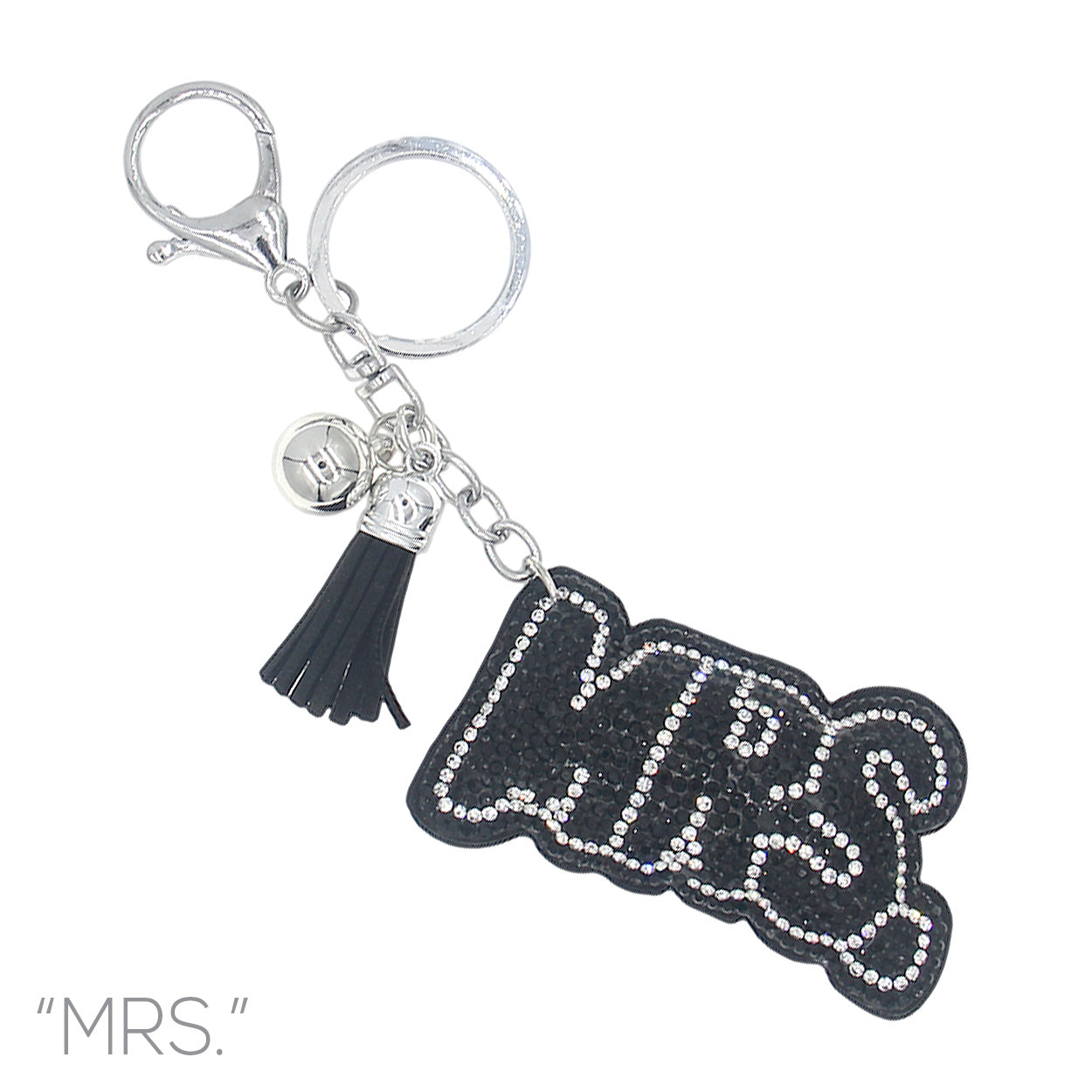 Puff Rhinestone Keychain