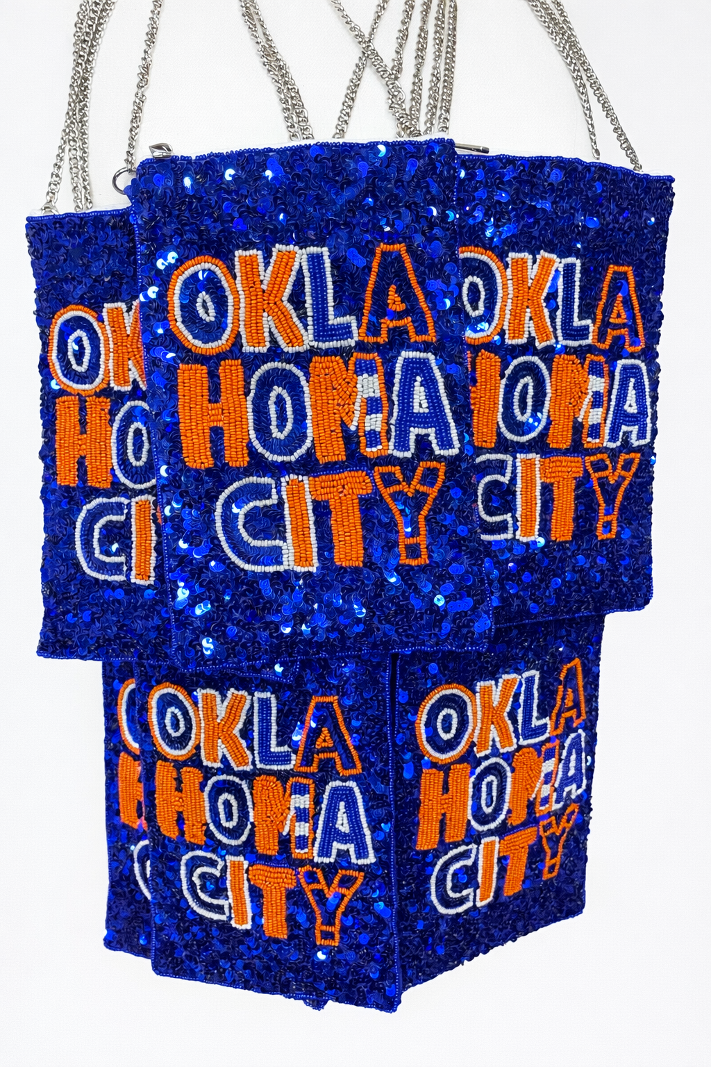 T Oklahoma City Seed Bead Purse