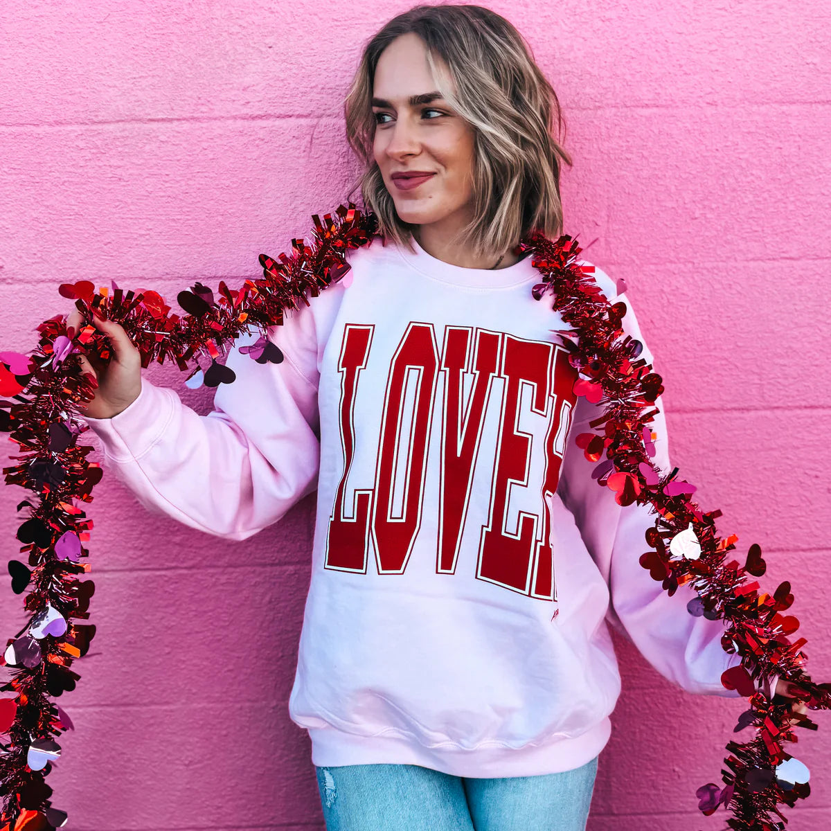 Lover Pink Graphic Sweatshirt