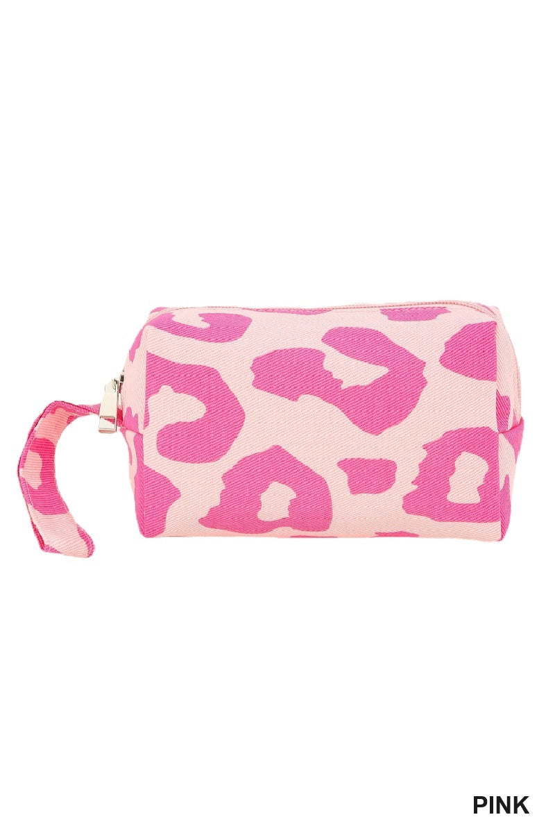 Leopard Print Cosmetic Bag