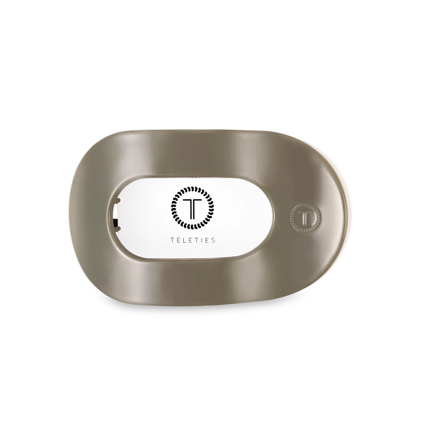 TELETIES Round Flat Hair Clip-Medium