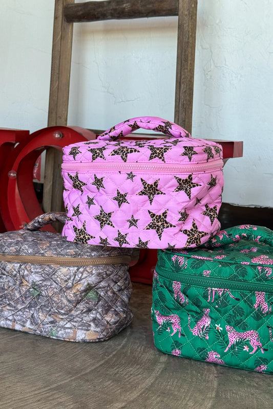 Quilted Puffer Cosmetic Bag